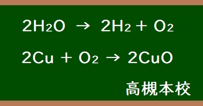 化学反応式を書きたい Kec近畿予備校 Kec近畿教育学院 公式ブログ