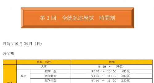 最新版 2024 高3 第3回 全統共通テスト模試 問題 解答解説