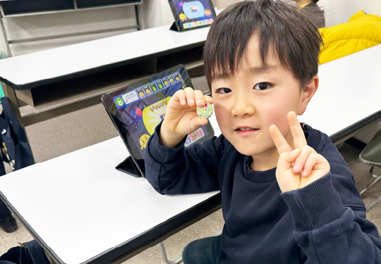 ステージをクリアしたバッチは「努力の結晶★」