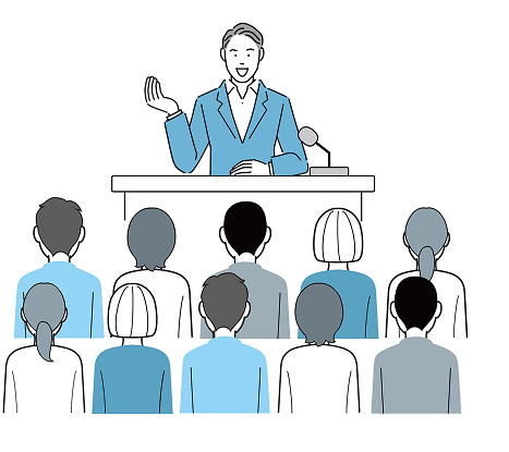 説明会の様子イラスト